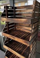 Divero 3er Set Vintage Holzkiste, Stapelkiste