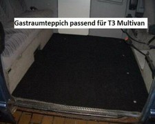Gastraumteppich Fußmatte Teppich hinten passend für VW Bus T3 Multivan Magnum