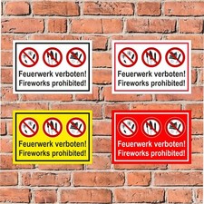 Schild Feuerwerk verboten