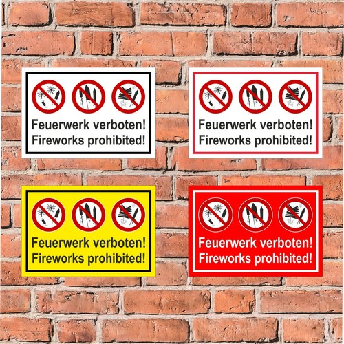 Schild feuerwerk verboten - feuerwerk,