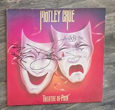 Mötley Crüe - Theatre Of Pain -  OIS  -  Autogramme - Metal  -  LP    -  VG+/VG