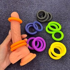 3er Set Ring Ballstretcher Super starke elastische härtere Penis Ring für Männer