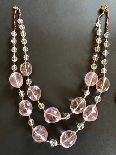 Halskette zweifädig amethyst - zweifädig,