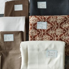 Stoffe Konvolut Paket 5 verschiedene Stoffe Kunstfaser? Baumwolle?