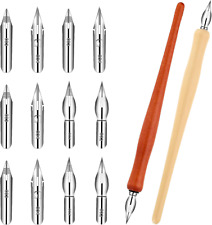 Kalligraphie Stift Set, Federhalter Holz Tusche Federhalter Mit 2 Federhalter 12