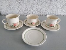 Sahnekännchen Zuckerdose Tasse 4 Teller Staffordshire Tableware England Keramik