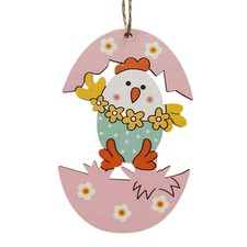 1x Holz Osterhänge Dekoration