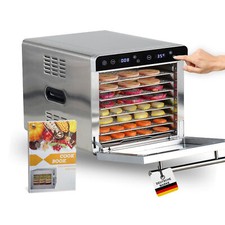 Dörrgerät Silence 700 XXL  Edelstahl Dörrautomat Obsttrockner 8 Etagen