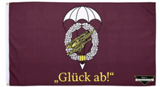 Fahne Flagge Armee Militär Bundeswehr Glück ab Fallschirmjäger 90x150cm Neu