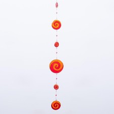 Suncatcher "Spiral" rot orange