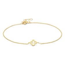 Armband mit Anhänger Klee Gold 585/000