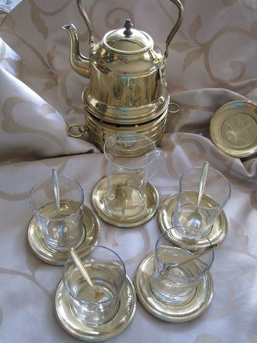 Teeservice teekanne messing - teeservice,