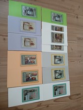 13 Mini-Blechschilder Vaillant - Patent-Badeofen, 8 x 11 cm