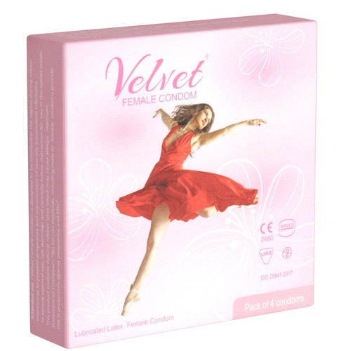 Velvet female condom - female,