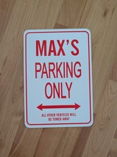 Parking Only Sign Schild Max