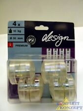 WAGNER design 01 1123 04 Rollen Räder Möbelrollen 50kg 4Stück 50mmØ