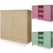 Büroschrank Metallschrank Aktenschrank Aufbewahrungsschrank Pastellfarben Metall