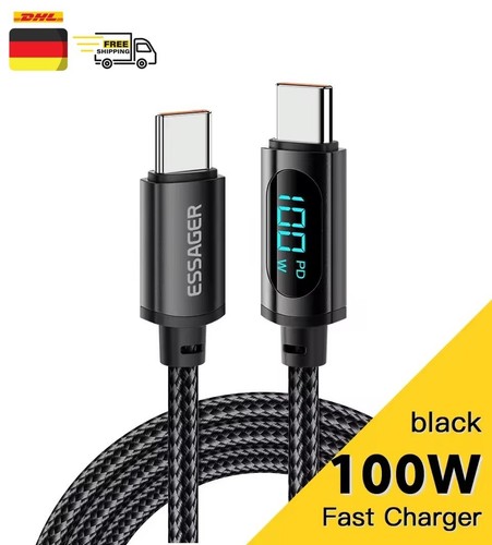Usb 100w ladekabel 5a - pd, led