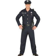 Polizei Kostüm Blau Polizist