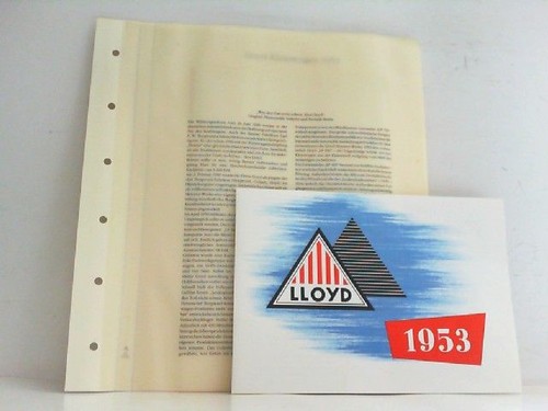 Lloyd kleinwagen 1953 - -,