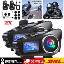 2X Motorrad Helm Headset