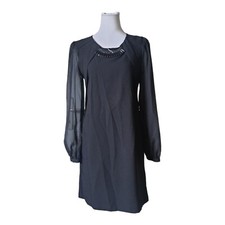 Schwarzes Partykleid Langarm