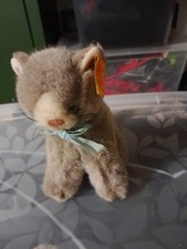 Vintage Steiff Katze Knopf und