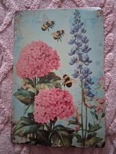 Bild Hummel Mit Blumen Shabby