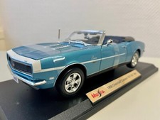 Modellauto 1968 Chevrolet Camaro RS/SS 396 Cabrio Maisto 1:18 Blau Grotto Blue