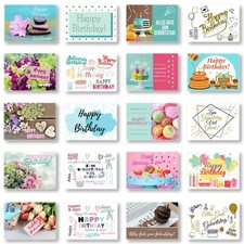 Geburtstagskarten 20er Set mit