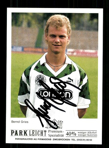 Bernd gries autogrammkarte - bernd,