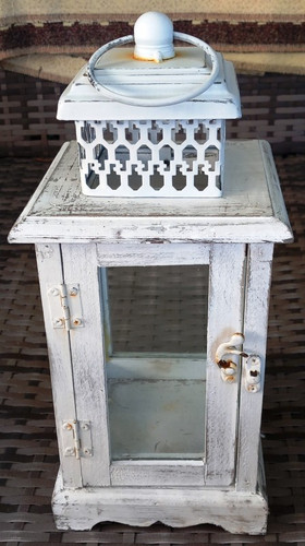 Laterne windlicht holz metall - windlicht,