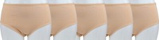 5 Damen Slips 100% Baumwolle