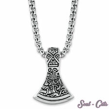 Anhänger Thors Streitaxt Edelstahl-Kette Kelten Germanen Mythologie Axt Hammer