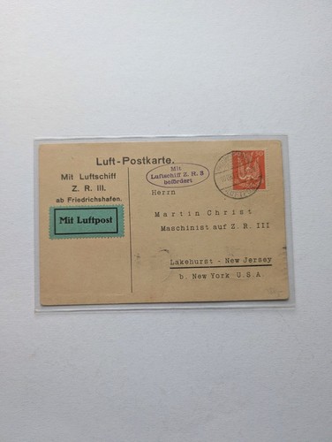 Deutsches reich zeppelin karte - deutsches,