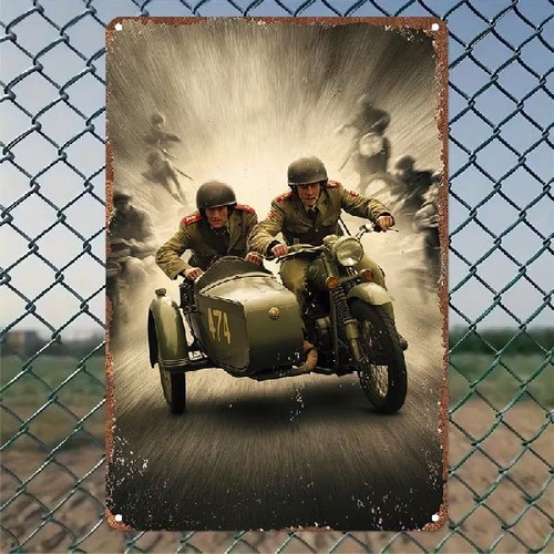 Blechschild motorrad - blechschild,