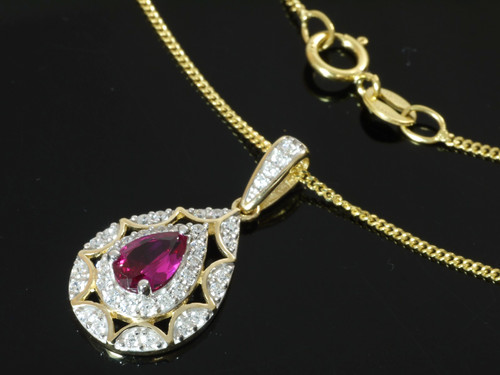 585 gelbgold halskette mit - 585,