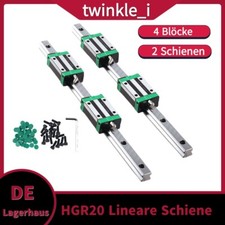 2PCS HGR20 Linearführung