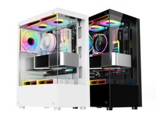 QJF-Tower Gaming--Glas Pc Gehäuse USB 3.0 ATX ,Tower schwarz ++++ QJFSE