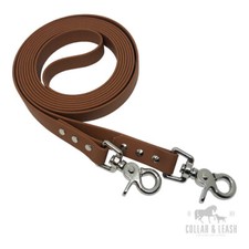 NEU! BIOTHANE Zügel REINS geschlossen - 16 mm - hellbraun - COLLAR&LEASH