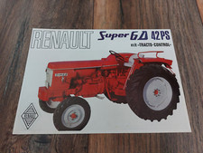 Original Prospekt Renault Super 6 D mit 42 PS Traktor Schlepper