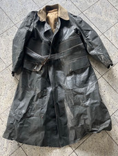 Alt Klepper Winter Regen Mantel defekt grau Deutschland Militär ab2WK Dekoration