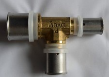 Pressfitting  für Aluverbundrohr  TH-Profil DVGW T-Stück 26x20x16