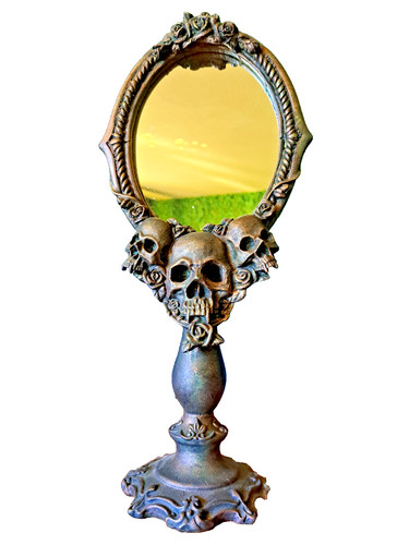 Tischspiegel skull rose - tischspiegel,