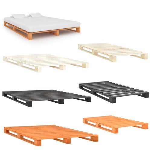 Kiefer palettenbett modernes - kiefer,