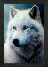 WOLF Gerahmtes Wandbild Poster