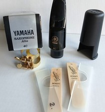 Saxophon Blattschraube + Yamaha Mundstück 4 C + 2 Blätter