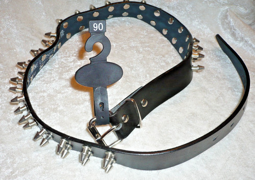 Echt leder nieten gürtel - leder,
