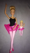Karriere Barbie + Shelly Mattel Puppen Ballett-Lehrerin Ballerina DXC93 P298
