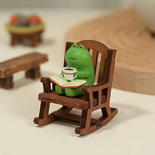 Mini frosch dekofigur - mini,